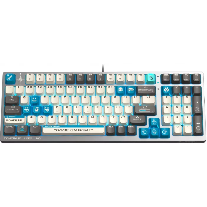 Клавиатура A4Tech S98 Pixels механическая серый/бежевый USB for gamer LED (S98) кабель 1.8м