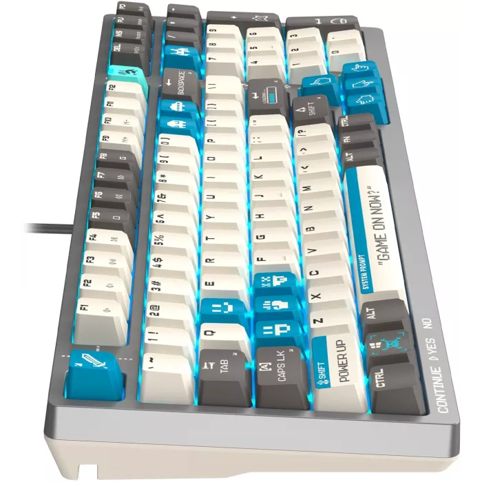 Клавиатура A4Tech S98 Pixels механическая серый/бежевый USB for gamer LED (S98) кабель 1.8м