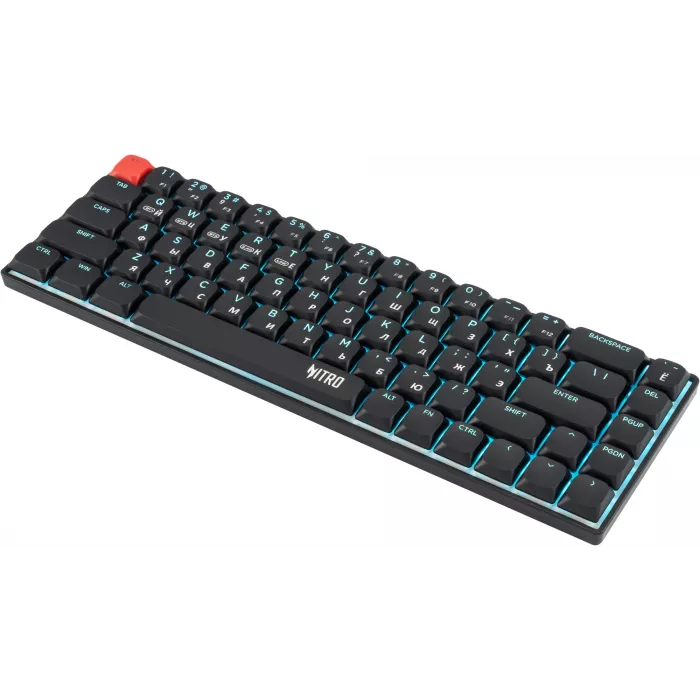 Клавиатура Acer OKR400 механическая черный USB беспроводная BT/Radio Multimedia for gamer LED (ZL.KBDEE.01A) кабель 1.5м