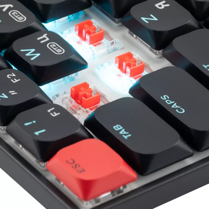 Клавиатура Acer OKR400 механическая черный USB беспроводная BT/Radio Multimedia for gamer LED (ZL.KBDEE.01A) кабель 1.5м