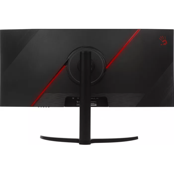 Монитор Bloody 34" MN340W черный VA LED 1ms 21:9 HDMI M/M матовая HAS Piv 300cd 178гр/178гр 3440x1440 180Hz G-Sync FreeSync DP UW USB 5.7кг
