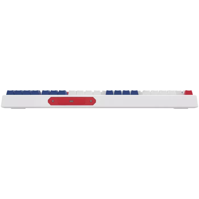 Клавиатура Оклик 725G белый/красный USB Multimedia for gamer LED (2070294) кабель 1.8м