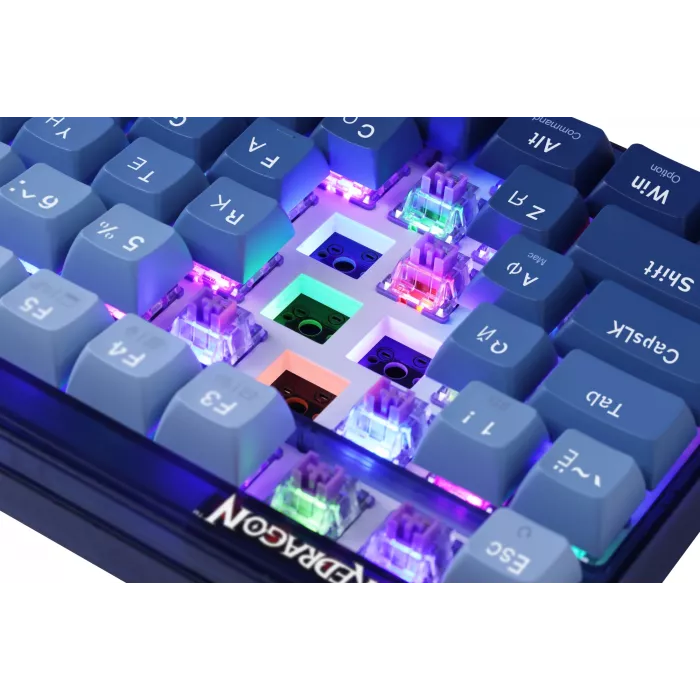 Клавиатура Redragon Garen Pro механическая синий USB беспроводная BT/Radio for gamer LED (71745) кабель 1.5м