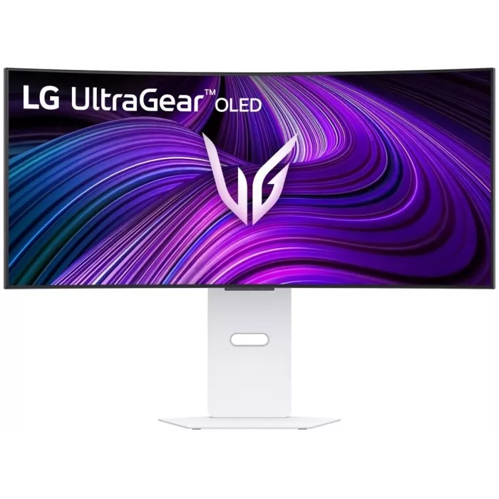 Монитор LG 34" UltraGear 34GX90SA-W черный OLED LED 21:9 HDMI M/M матовая HAS Piv 275cd 178гр/178гр 3440x1440 240Hz G-Sync FreeSync Premium DP WQ USB 10.4кг