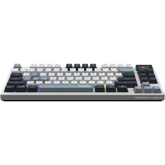 Клавиатура MSI GK600 механическая белый/синий USB беспроводная BT/Radio Multimedia for gamer LED (S11-43RUP01-HH9) кабель 1.8м
