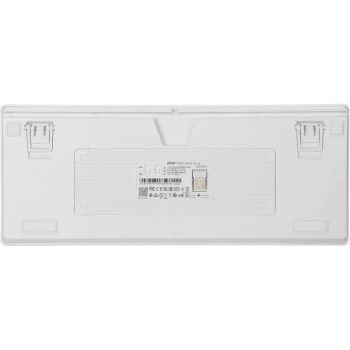 Клавиатура MSI GK600 механическая белый/синий USB беспроводная BT/Radio Multimedia for gamer LED (S11-43RUP01-HH9) кабель 1.8м