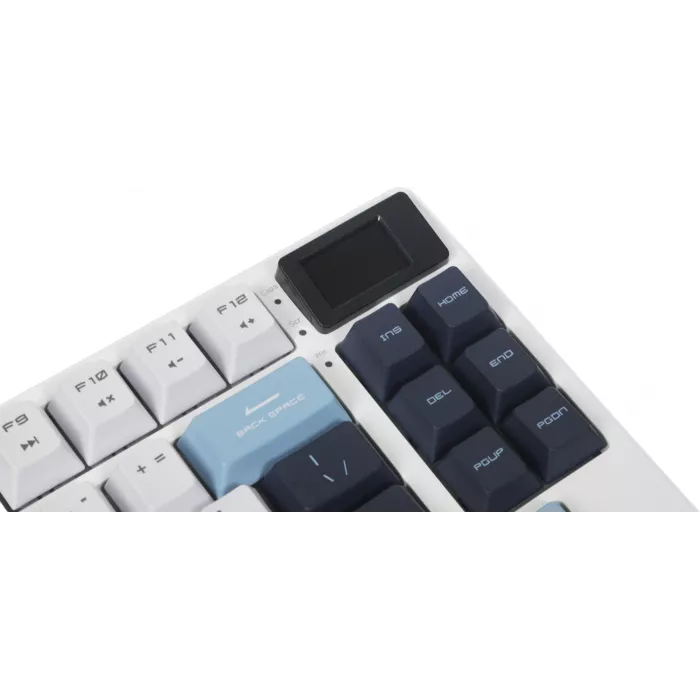 Клавиатура MSI GK600 механическая белый/синий USB беспроводная BT/Radio Multimedia for gamer LED (S11-43RUP01-HH9) кабель 1.8м