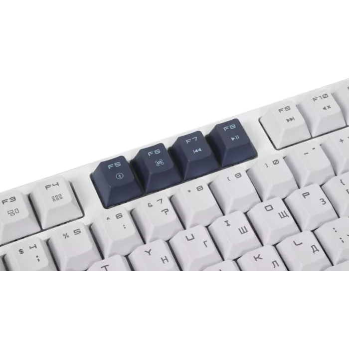 Клавиатура MSI GK600 механическая белый/синий USB беспроводная BT/Radio Multimedia for gamer LED (S11-43RUP01-HH9) кабель 1.8м