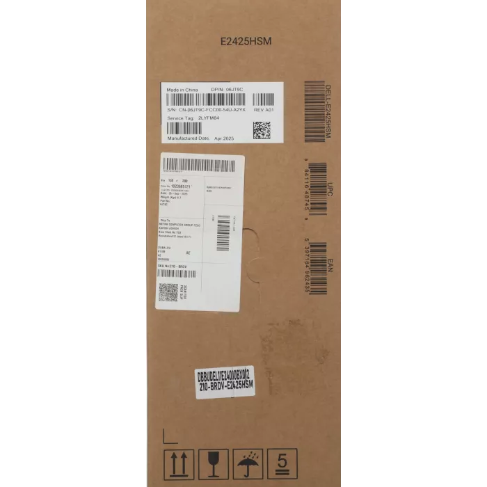 Монитор Dell 23.8" E2425HSM черный IPS LED 16:9 HDMI M/M матовая HAS Piv 1000:1 250cd 178гр/178гр 1920x1080 100Hz VGA DP FHD 4.66кг