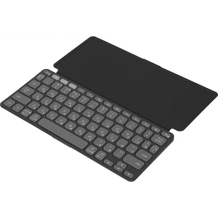 Клавиатура Logitech Keys-To-Go 2 графитовый/черный беспроводная BT slim Multimedia для ноутбука (920-012999)
