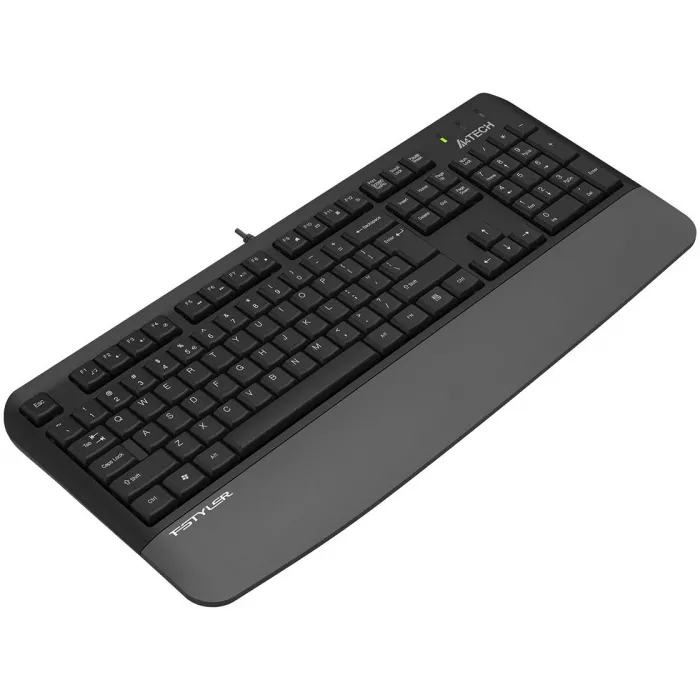 Клавиатура A4Tech Fstyler FK20 серый USB Multimedia (подставка для запястий) (FK20) кабель 1.5м