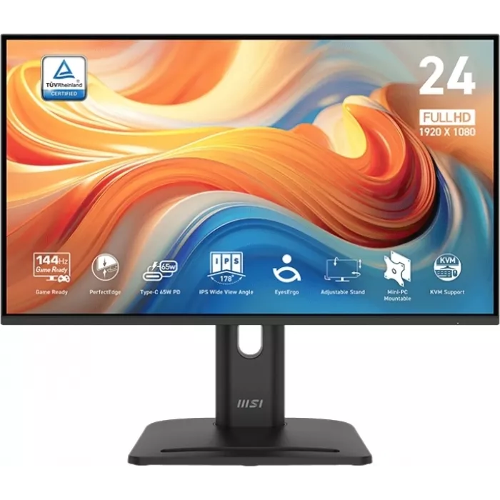 Монитор MSI 23.8" Pro MP245PHG E14 черный IPS LED 16:9 HDMI M/M HAS Piv 300cd 178гр/178гр 1920x1080 144Hz DP FHD USB 5.55кг