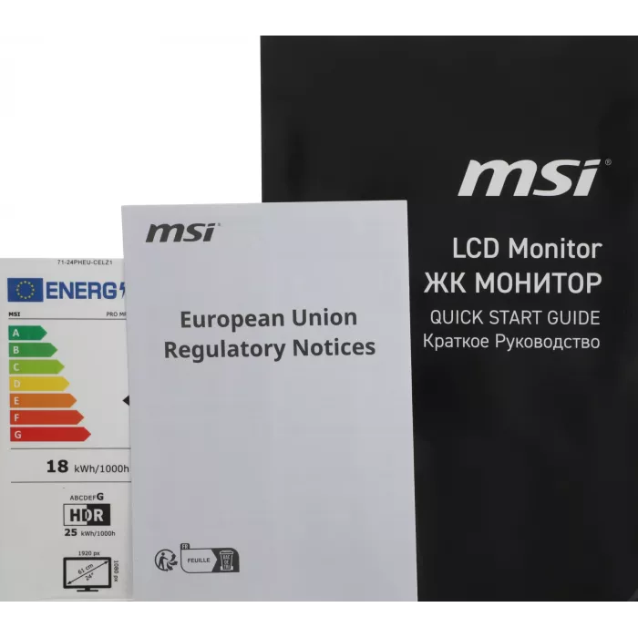Монитор MSI 23.8" Pro MP245PHG E14 черный IPS LED 16:9 HDMI M/M HAS Piv 300cd 178гр/178гр 1920x1080 144Hz DP FHD USB 5.55кг