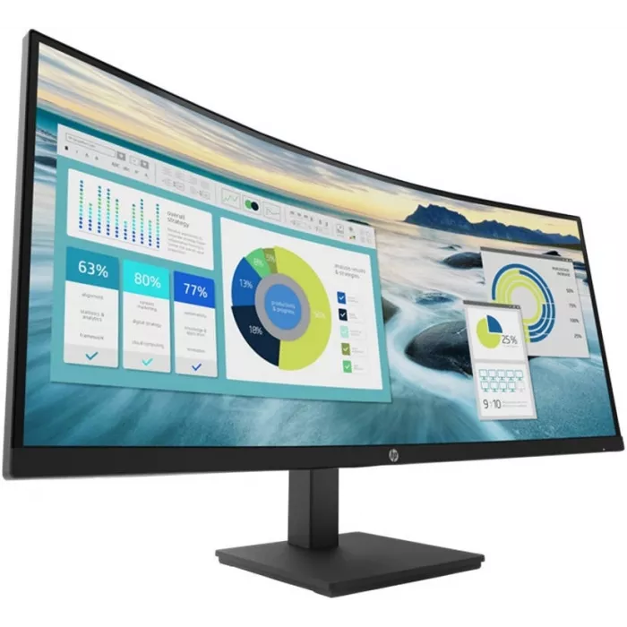 Монитор HP 34" P34hc G4 черный VA 21:9 HDMI матовая HAS 250cd 178гр/178гр 3440x1440 100Hz DP 2K USB 10.51кг