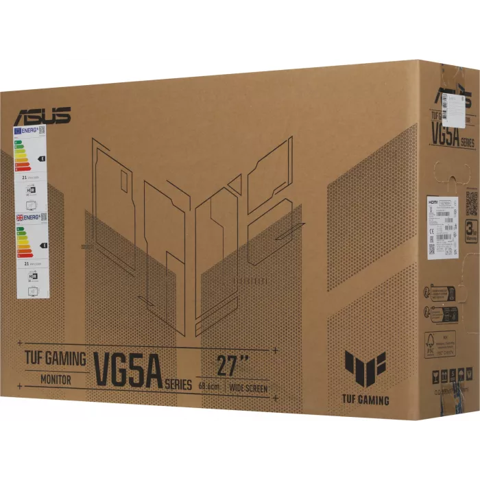 Монитор Asus 27" TUF Gaming VG279Q5A черный IPS LED 0.3ms 16:9 HDMI M/M матовая 300cd 178гр/178гр 1920x1080 200Hz FreeSync Premium DP FHD 4.5кг