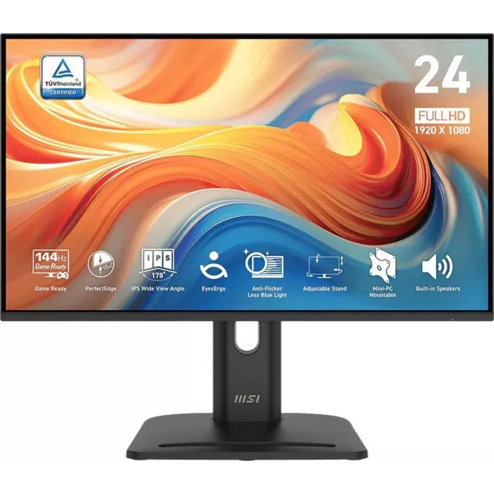 Монитор MSI 23.8" Pro MP245PG E14 черный IPS LED 16:9 HDMI M/M матовая HAS Piv 300cd 178гр/178гр 1920x1080 144Hz VGA DP FHD 5.25кг