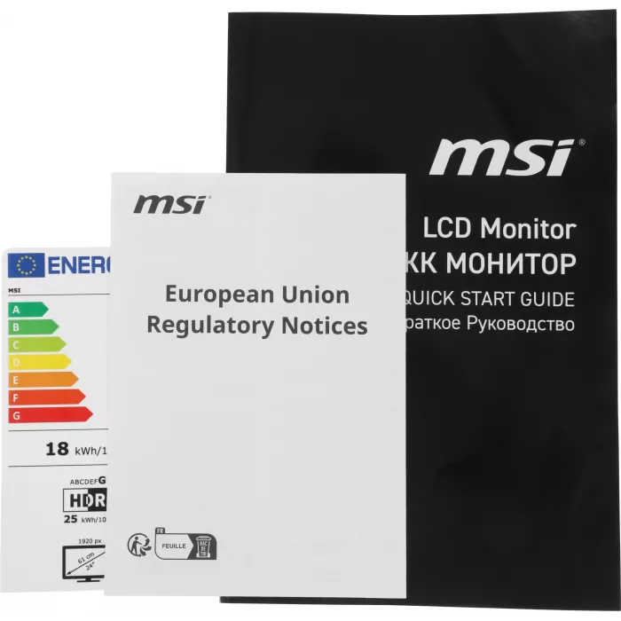 Монитор MSI 23.8" Pro MP245PG E14 черный IPS LED 16:9 HDMI M/M матовая HAS Piv 300cd 178гр/178гр 1920x1080 144Hz VGA DP FHD 5.25кг
