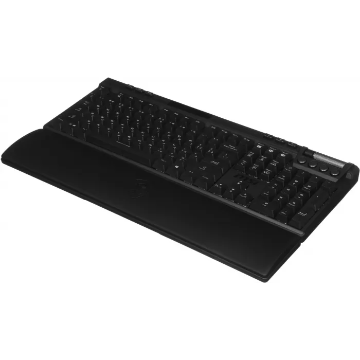 Клавиатура MSI STRIKE Pro W Silent механическая серый/черный USB беспроводная BT/Radio Multimedia for gamer LED (подставка для запястий) (S11-43RU210-CLA) кабель 2м