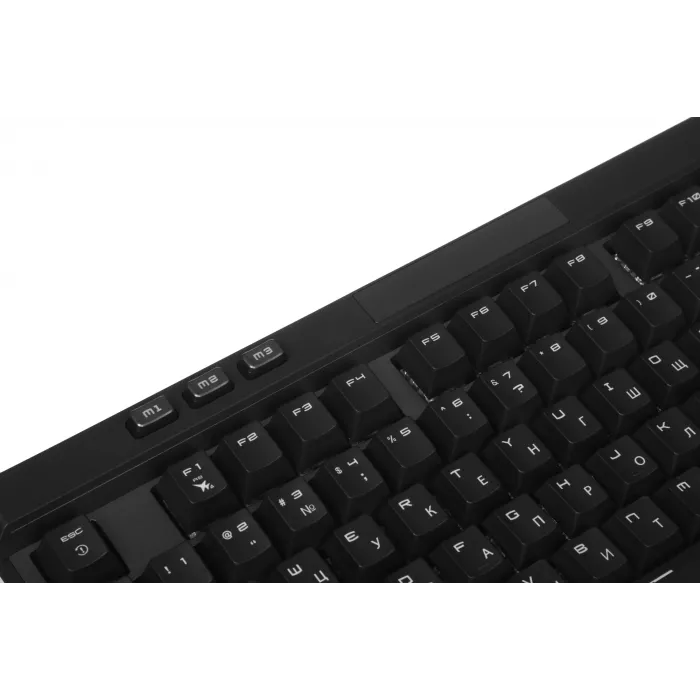 Клавиатура MSI STRIKE Pro W Silent механическая серый/черный USB беспроводная BT/Radio Multimedia for gamer LED (подставка для запястий) (S11-43RU210-CLA) кабель 2м