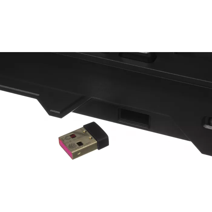Клавиатура MSI STRIKE Pro W Silent механическая серый/черный USB беспроводная BT/Radio Multimedia for gamer LED (подставка для запястий) (S11-43RU210-CLA) кабель 2м