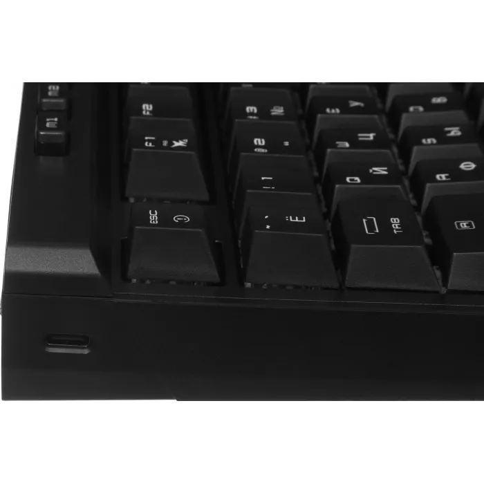 Клавиатура MSI STRIKE Pro W Silent механическая серый/черный USB беспроводная BT/Radio Multimedia for gamer LED (подставка для запястий) (S11-43RU210-CLA) кабель 2м