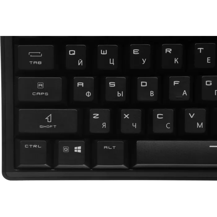 Клавиатура MSI STRIKE Pro W Silent механическая серый/черный USB беспроводная BT/Radio Multimedia for gamer LED (подставка для запястий) (S11-43RU210-CLA) кабель 2м