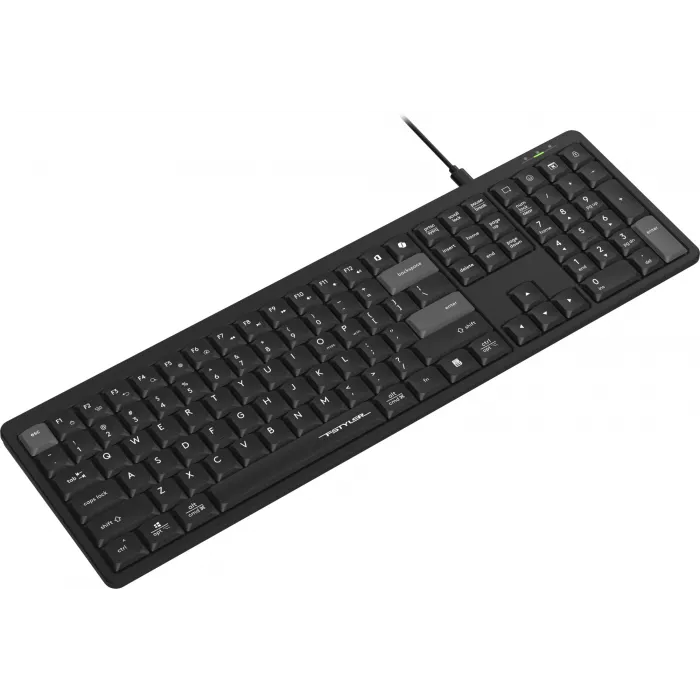 Клавиатура A4Tech FX55 черный USB slim Multimedia кабель 1.5м
