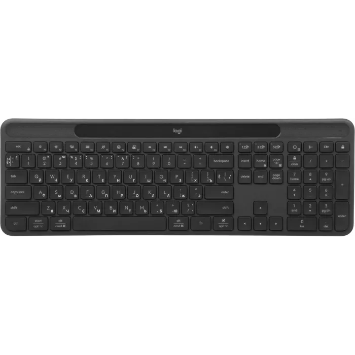 Клавиатура Logitech K980 графитовый беспроводная BT slim (920-013768)