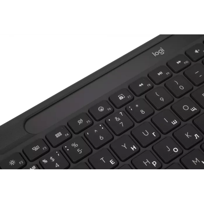 Клавиатура Logitech K980 графитовый беспроводная BT slim (920-013768)