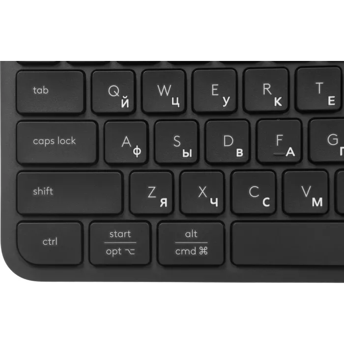Клавиатура Logitech K980 графитовый беспроводная BT slim (920-013768)