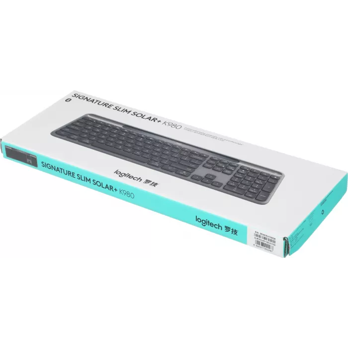 Клавиатура Logitech K980 графитовый беспроводная BT slim (920-013768)