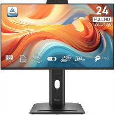 Монитор MSI 23.8" Pro MP245PDG E14 черный IPS LED 16:9 HDMI M/M Cam матовая HAS Piv 1000:1 250cd 178гр/178гр 1920x1080 144Hz DP FHD USB 5.83кг