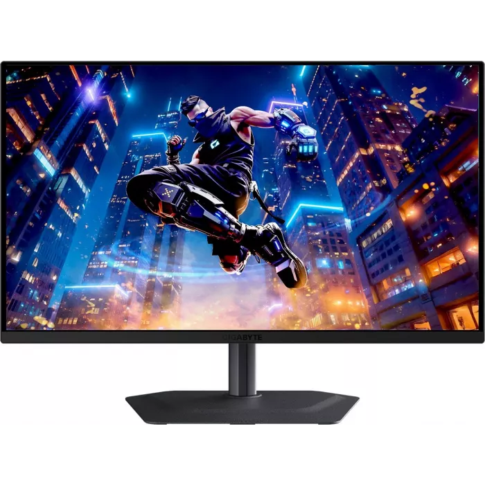 Монитор Gigabyte 27" MO27Q3 EK черный QD OLED LED 16:9 HDMI M/M матовая HAS Piv 1500000:1 250cd 178гр/178гр 2560x1440 360Hz G-Sync FreeSync Premium Pro DP QHD 6.55кг