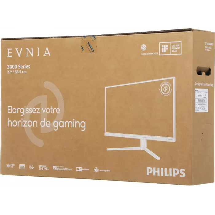 Монитор Philips 27" Evnia Gaming 27M2N3800A черный IPS LED 16:9 HDMI M/M матовая HAS Piv 1000:1 450cd 178гр/178гр 3840x2160 160Hz G-Sync DP 4K 5.82кг