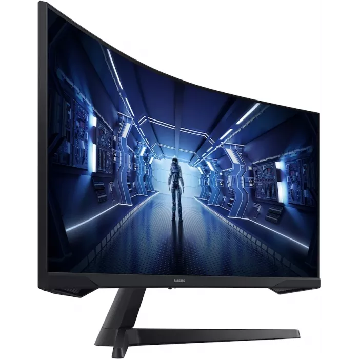 Монитор Samsung 34" Odyssey G5 LC34G55TWWPXEN черный VA LED 21:9 HDMI матовая 250cd 178гр/178гр 3440x1440 165Hz FreeSync Premium DP UW 5.6кг