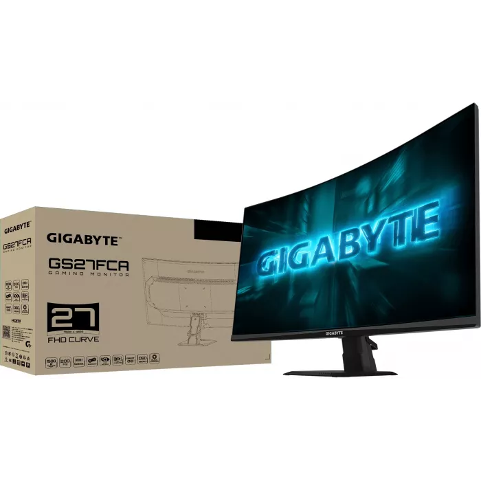 Монитор Gigabyte 27" GS27FCA черный VA LED 16:9 HDMI полуматовая 3000:1 250cd 178гр/178гр 1920x1080 200Hz DP FHD 4.59кг
