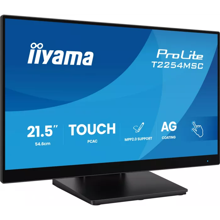 Монитор Iiyama 21.5" ProLite T2254MSC-B2AG черный IPS LED 16:9 HDMI M/M глянцевая HAS 300cd 178гр/178гр 1920x1080 100Hz DP FHD USB Touch 4.9кг