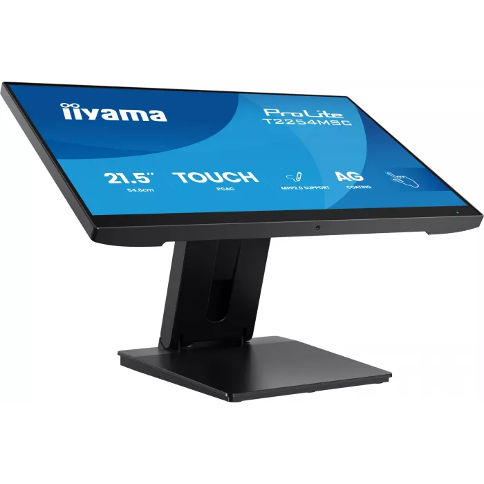 Монитор Iiyama 21.5" ProLite T2254MSC-B2AG черный IPS LED 16:9 HDMI M/M глянцевая HAS 300cd 178гр/178гр 1920x1080 100Hz DP FHD USB Touch 4.9кг