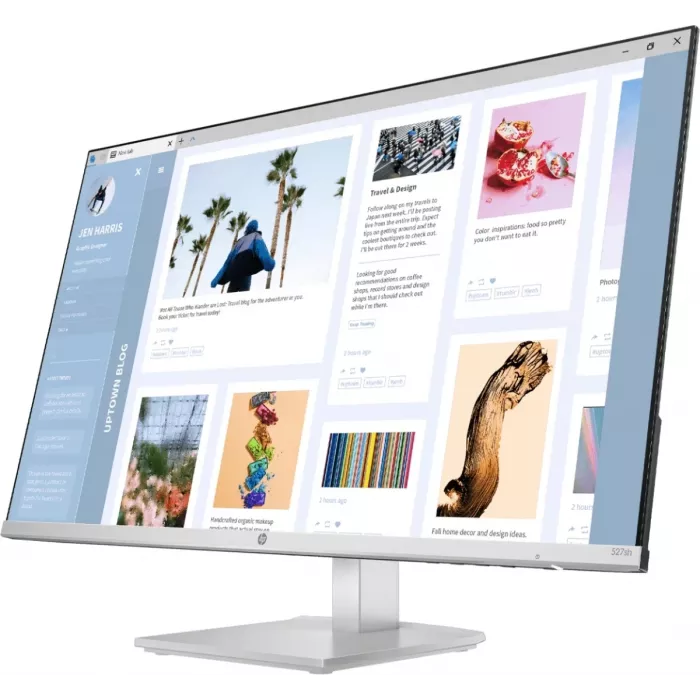 Монитор HP 27" Series 5 527sh серебристый/черный IPS LED 16:9 HDMI матовая HAS 1500:1 300cd 178гр/178гр 1920x1080 100Hz VGA FHD 4.15кг