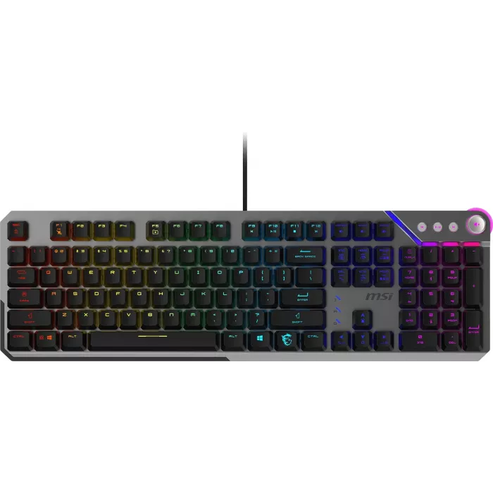 Клавиатура MSI Strike 600 V2 механическая черный USB Multimedia for gamer LED (S11-04RU261-CLA) кабель 1.8м
