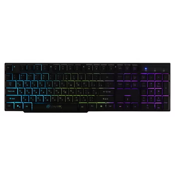 Клавиатура Оклик 780G SLAYER черный USB for gamer LED (412899) кабель 1.5м