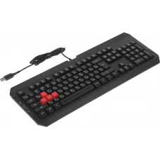 Клавиатура A4Tech Q100 черный USB for gamer LED (Q100 USB) кабель 1.8м