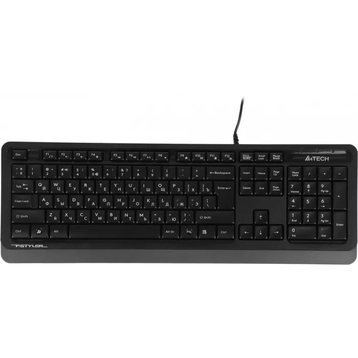 Клавиатура + мышь A4Tech Fstyler F1010 клав:черный/серый мышь:черный/серый USB Multimedia (F1010 GREY)