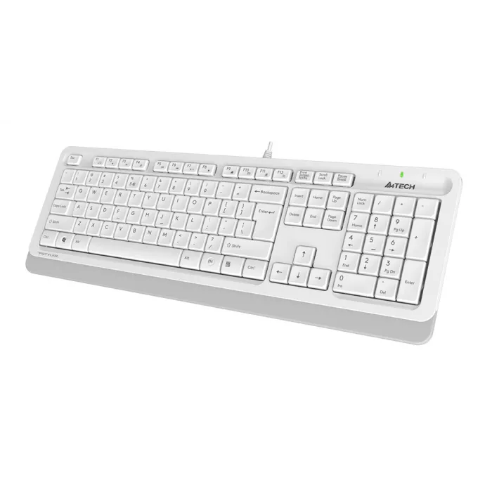Клавиатура + мышь A4Tech Fstyler F1010 клав:белый/серый мышь:белый/серый USB Multimedia (F1010 WHITE)