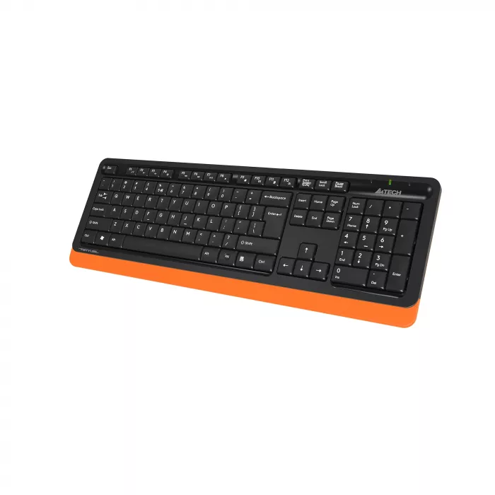 Клавиатура + мышь A4Tech Fstyler FG1010 клав:черный/оранжевый мышь:черный/оранжевый USB беспроводная Multimedia (FG1010 ORANGE)
