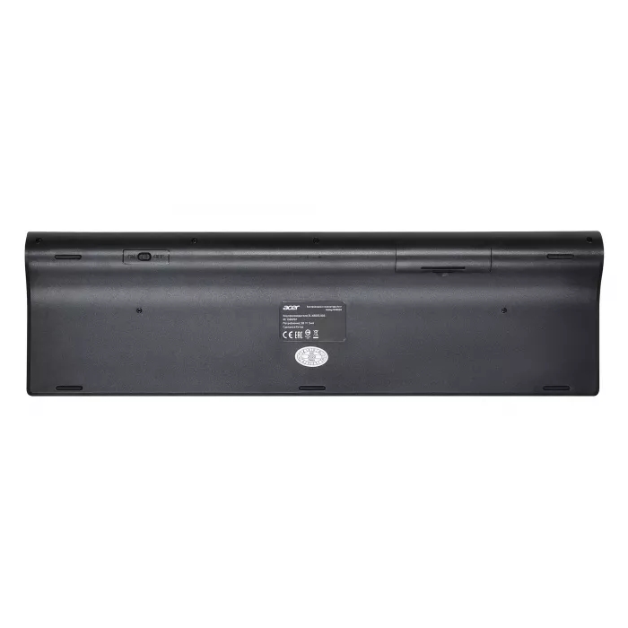 Клавиатура + мышь Acer OKR030 клав:черный мышь:черный USB беспроводная slim Multimedia (ZL.KBDEE.005)