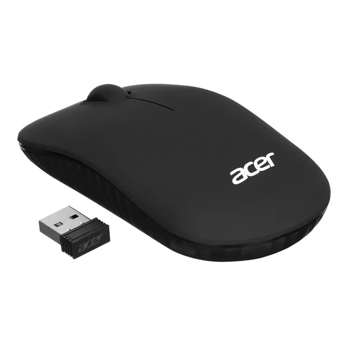 Клавиатура + мышь Acer OKR030 клав:черный мышь:черный USB беспроводная slim Multimedia (ZL.KBDEE.005)