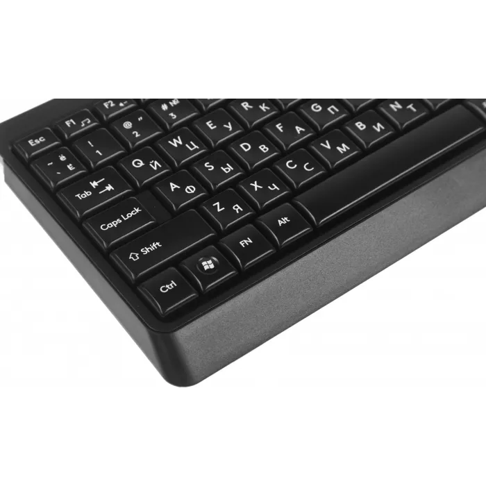 Клавиатура + мышь A4Tech Fstyler F1512 клав:черный мышь:черный USB (F1512 BLACK)