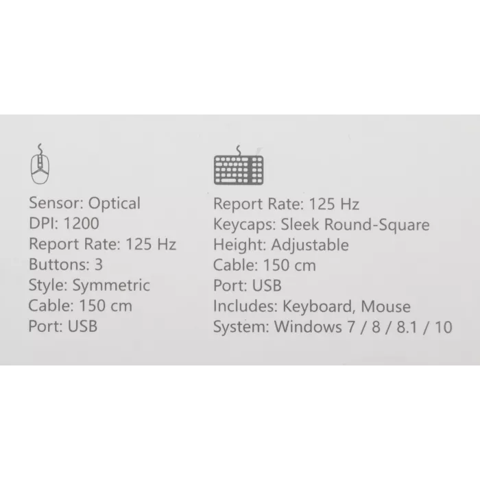 Клавиатура + мышь A4Tech Fstyler F1512 клав:черный мышь:черный USB (F1512 BLACK)