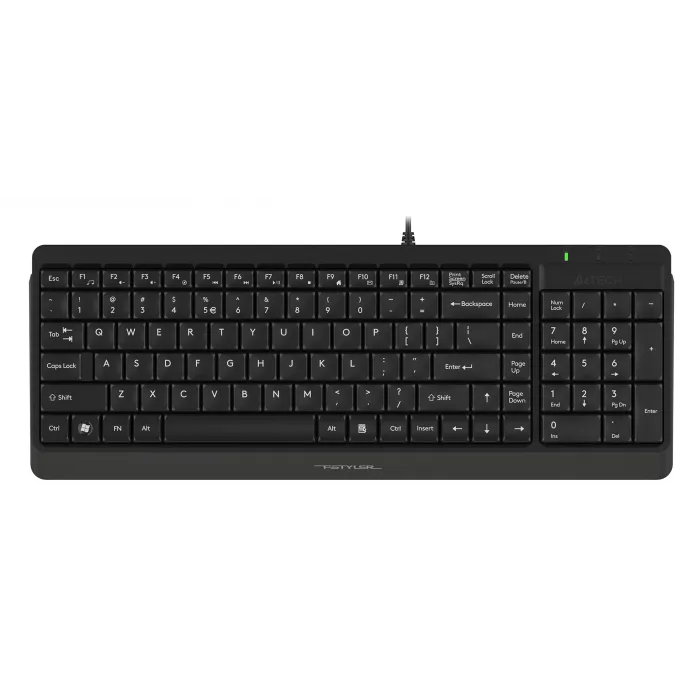 Клавиатура + мышь A4Tech Fstyler F1512 клав:черный мышь:черный USB (F1512 BLACK)